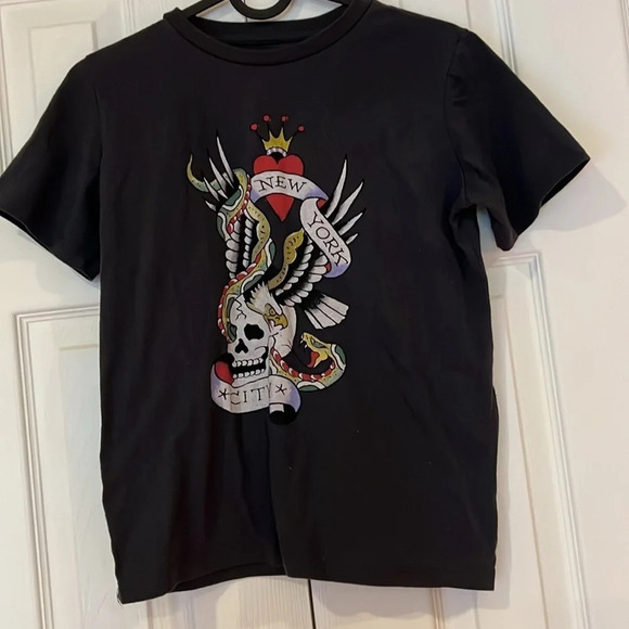 Vintage style Ed  Hardy Newyork Boy tee Sz M - Picture 1 of 10